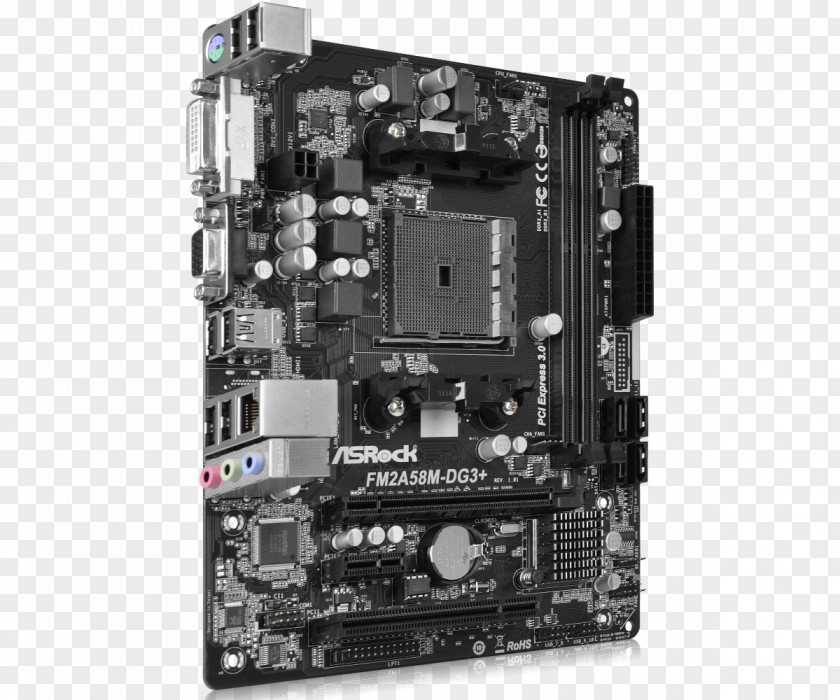Intel ASUS A68HM-K MicroATX Socket FM2+ Motherboard PNG