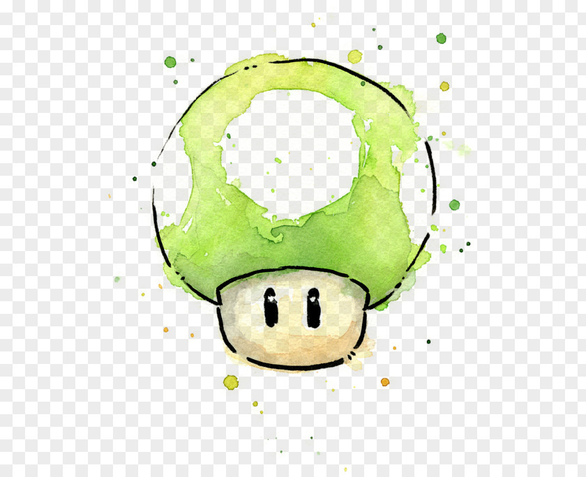 Mario Super Bros. 3D World Watercolor Painting PNG