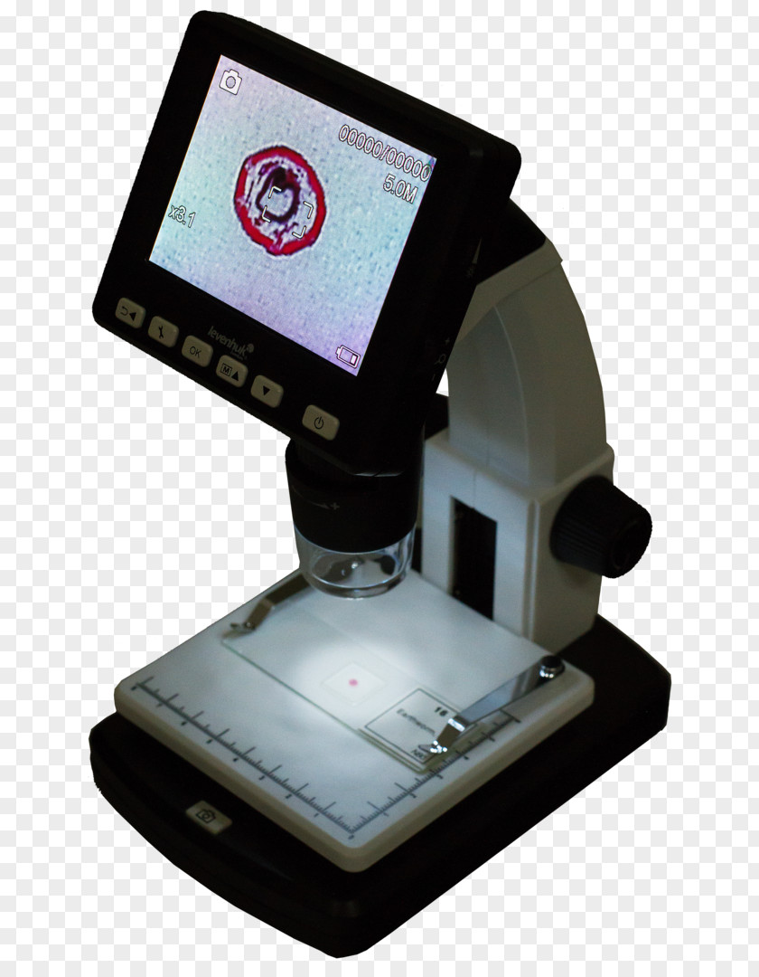 Microscope Digital Liquid-crystal Display Cameras Magnification PNG