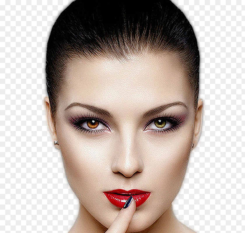 Model Eyelash Extensions Lip Beauty Cosmetics PNG