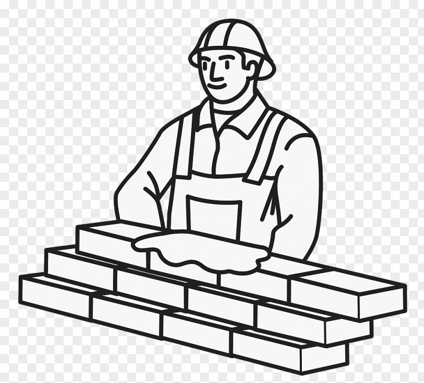 Square Brick Wall Bricklayer Architectural Engineering Illustration PNG