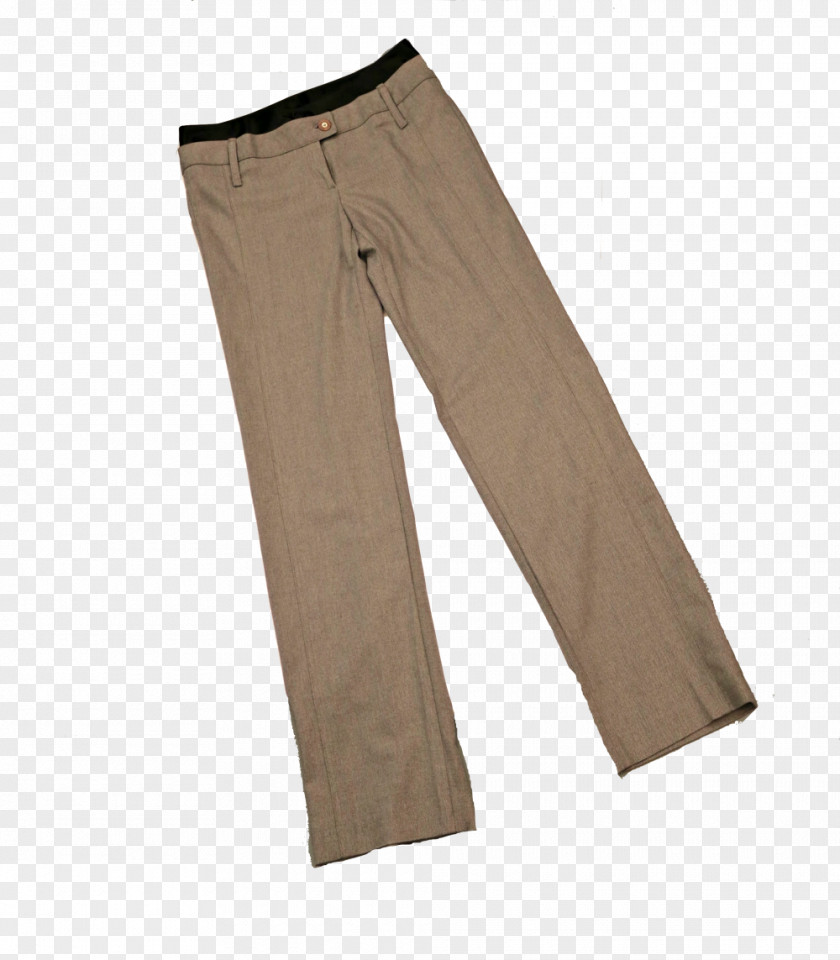 Straight Pants Khaki PNG
