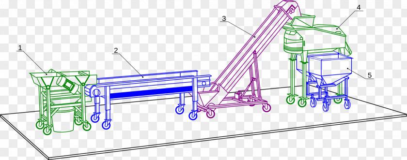 Grape Érafloir Table De Tri Machine Hydraulic Cylinder PNG