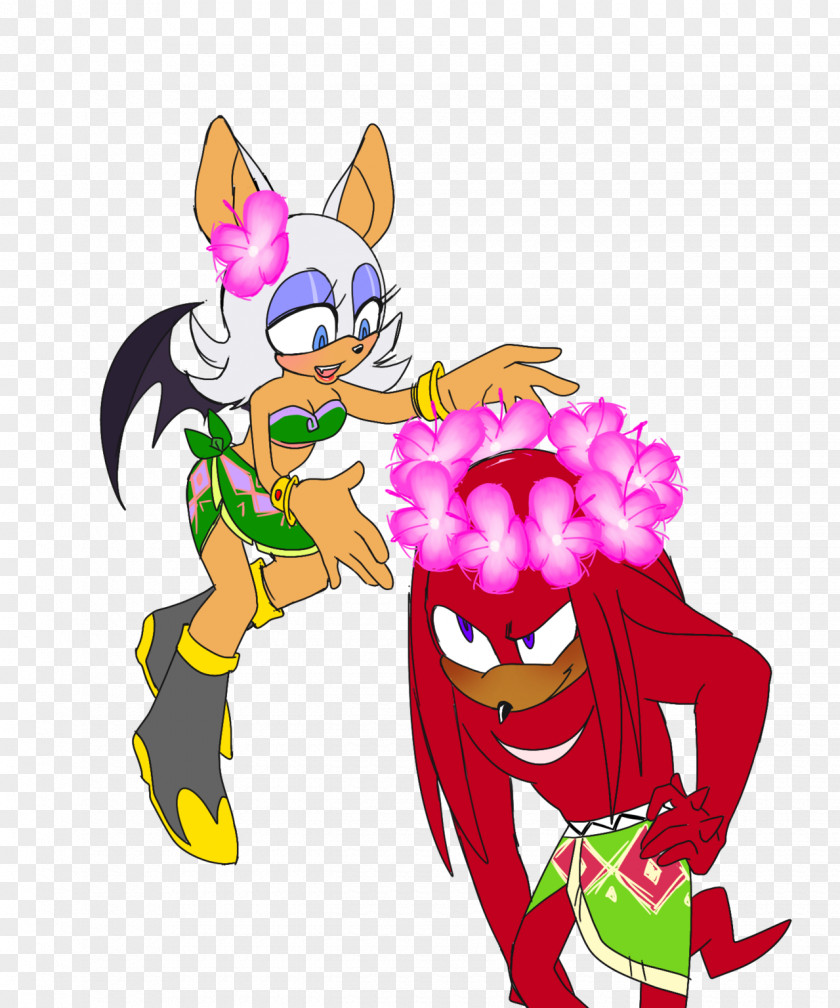 Hashtag Magic Knuckles The Echidna Rouge Bat Amy Rose Sonic Hedgehog PNG