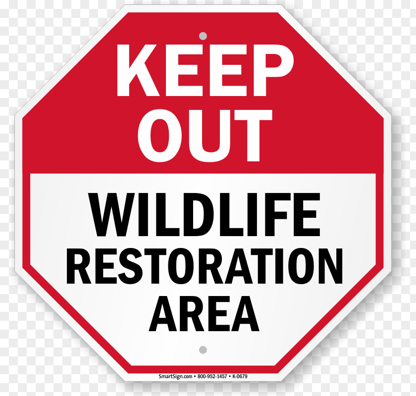 Keep Out Sign Door Hanger Logo Wildlife Brand PNG