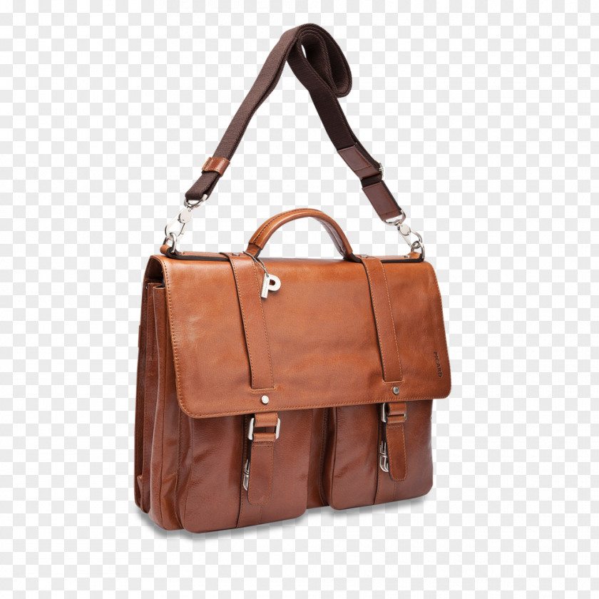 Cognac Leather Bag Briefcase Tasche PNG