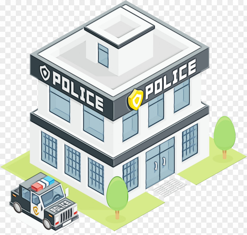 Diagram Commercial Building Police Station Officer Precinct Transparency PNG