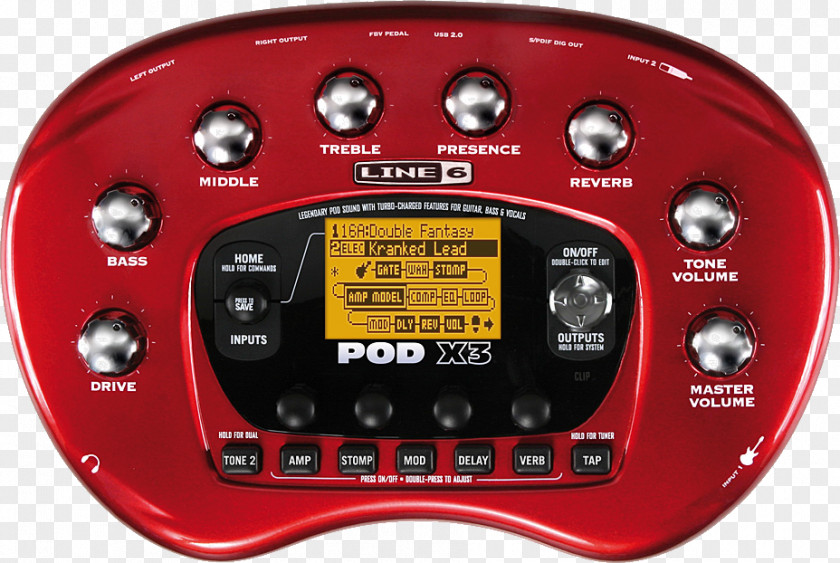 Guitar Amplifier Pod Line 6 Effects Processors & Pedals PNG