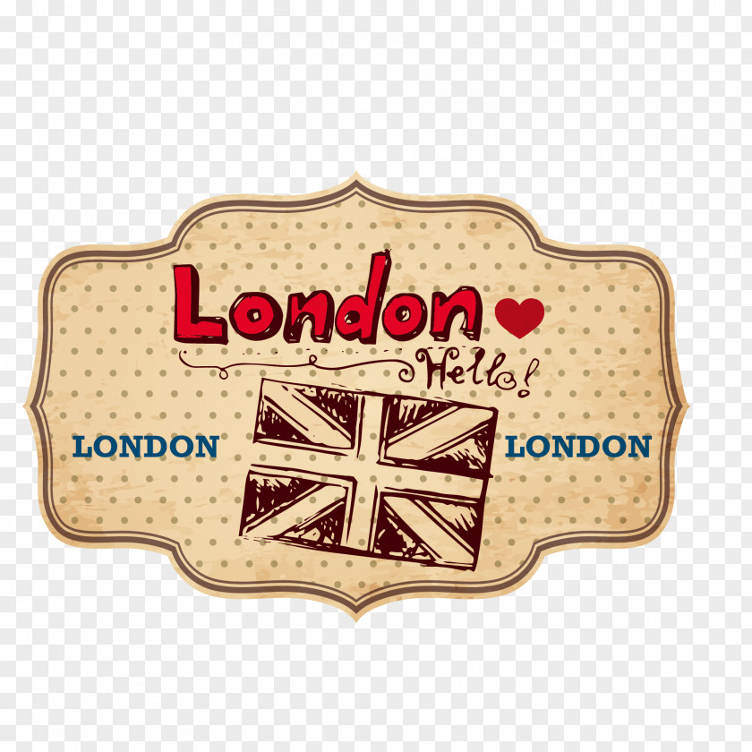 Vector London Card Sticker Icon PNG
