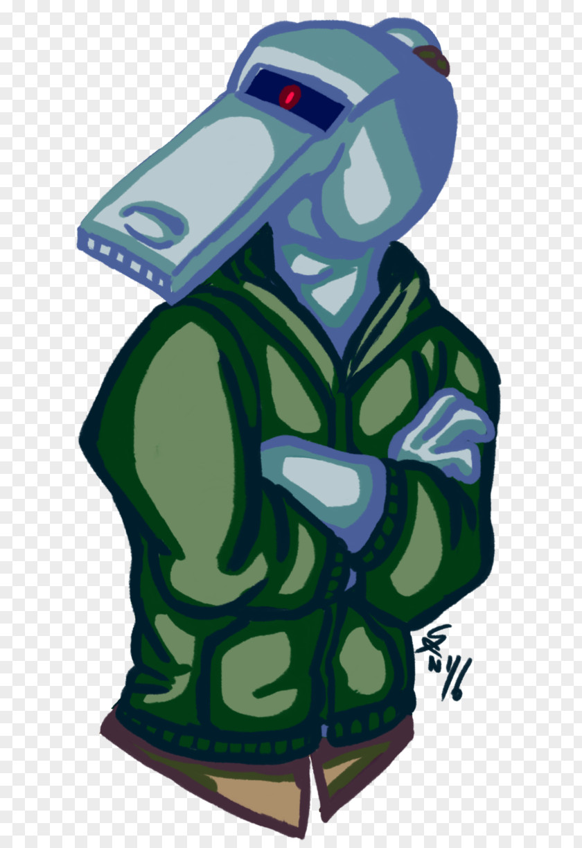 Whistle Blower Headgear Green PNG