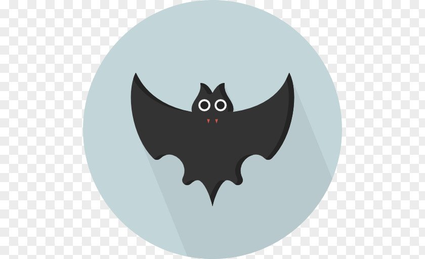 Black Bat Bird Animal Icon PNG