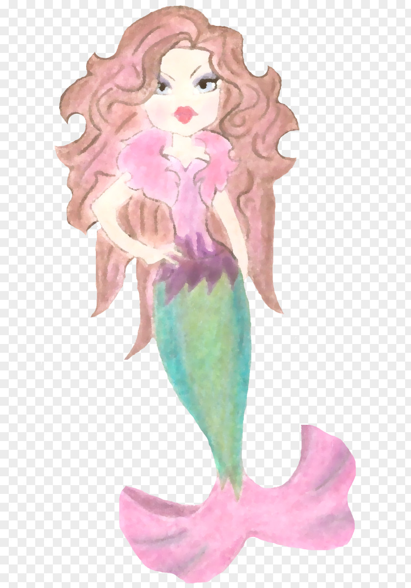 Mermaid Illustration Figurine Fairy PNG