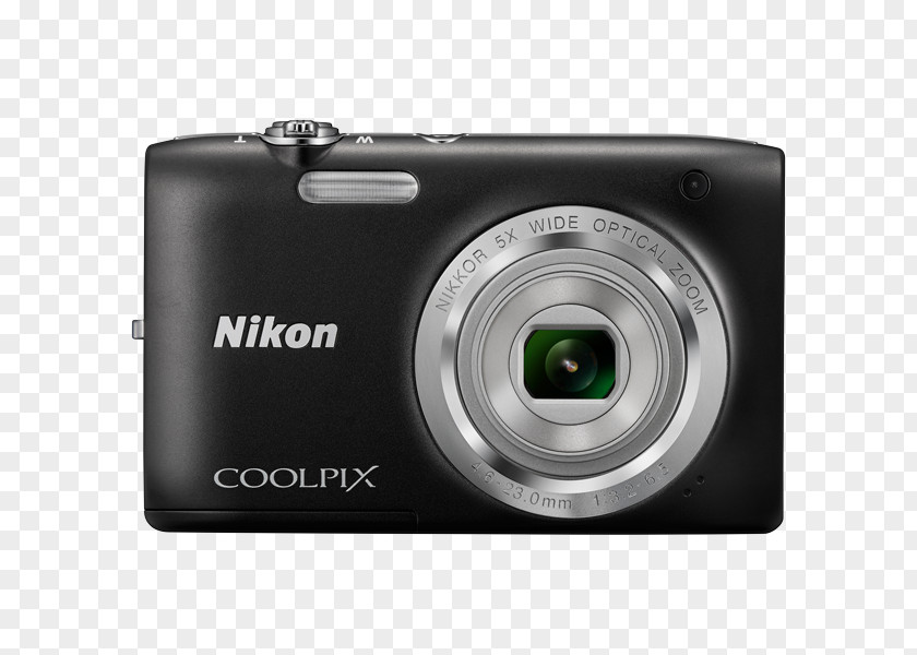 SilverCamera Nikon Coolpix S2800 20.1 MP Point & Shoot Digital Camera With 5X Point-and-shoot COOLPIX A100 Zoom Lens 20.1MP PNG