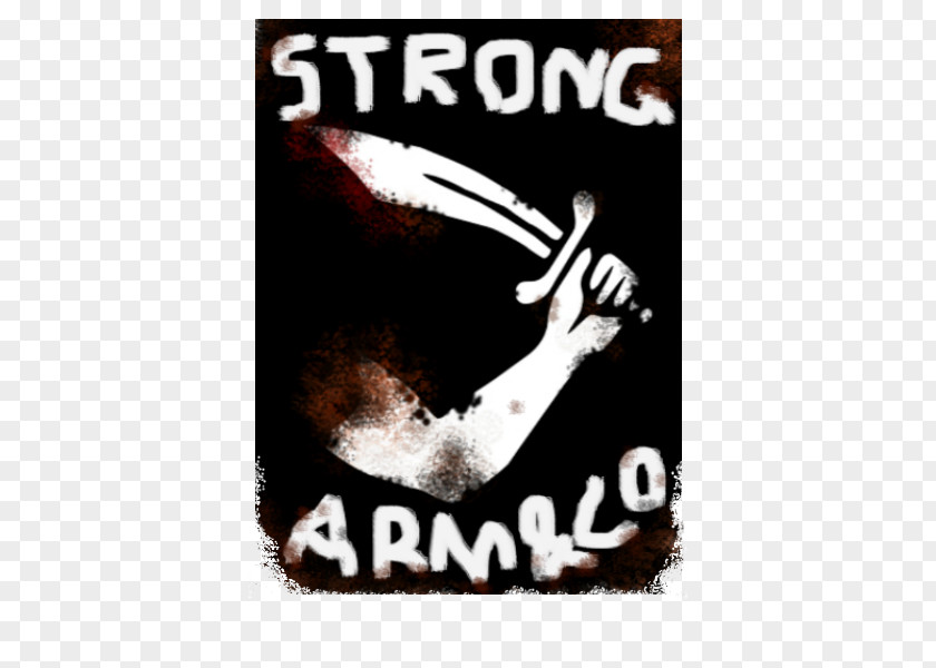 Strong Arm Piracy Flag Poster Rectangle Sticker PNG