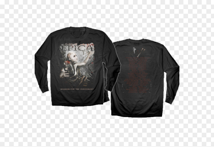 T-shirt Raglan Sleeve Epica Requiem For The Indifferent PNG