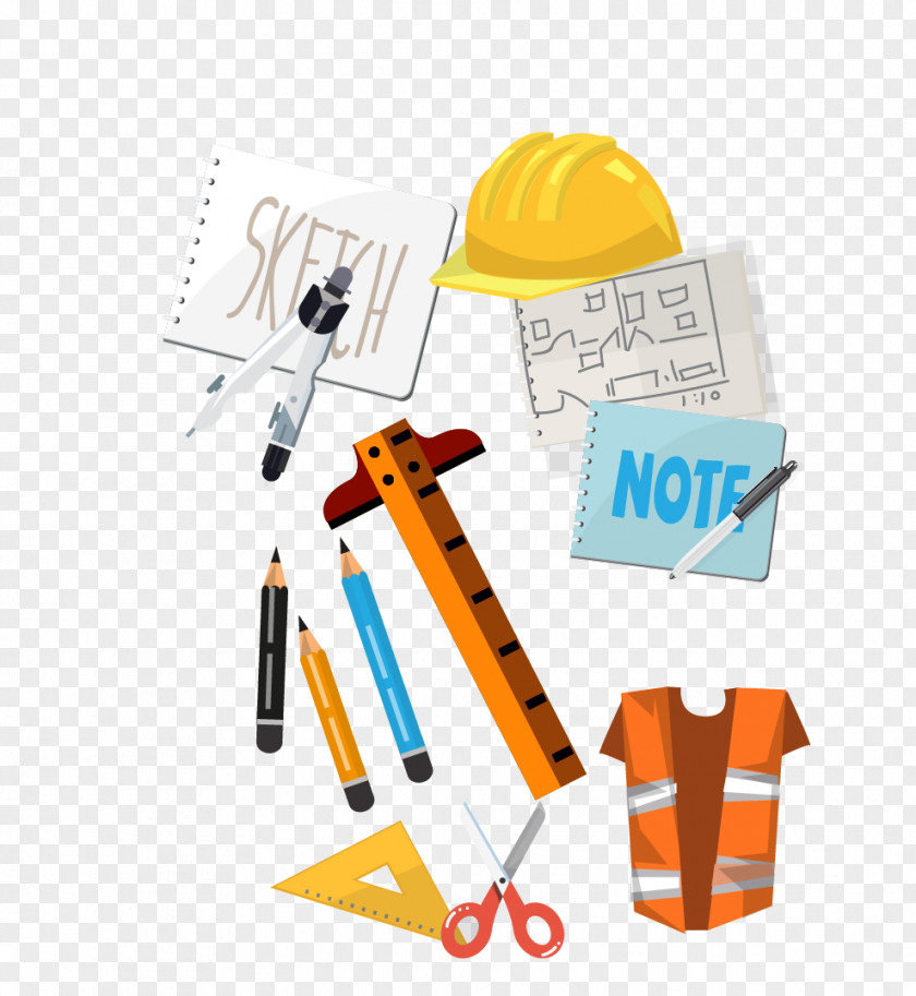 Vector Cartoon Decoration Tools Laborer House Painter And Decorator Illustration PNG