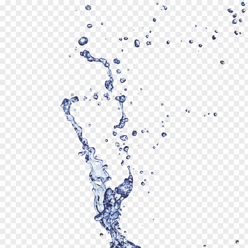 Dynamic Blue Drops Drop Water PNG