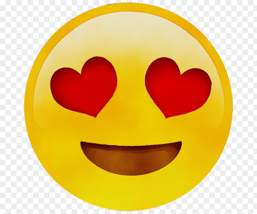 Emoji Smiley Heart Love T-shirt PNG