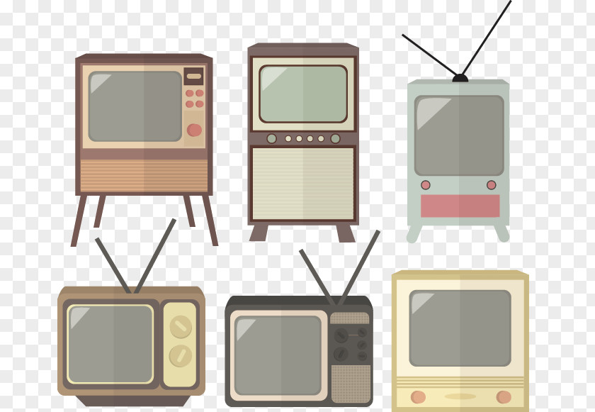 Hand Drawn Vector TV Television Download Illustration PNG