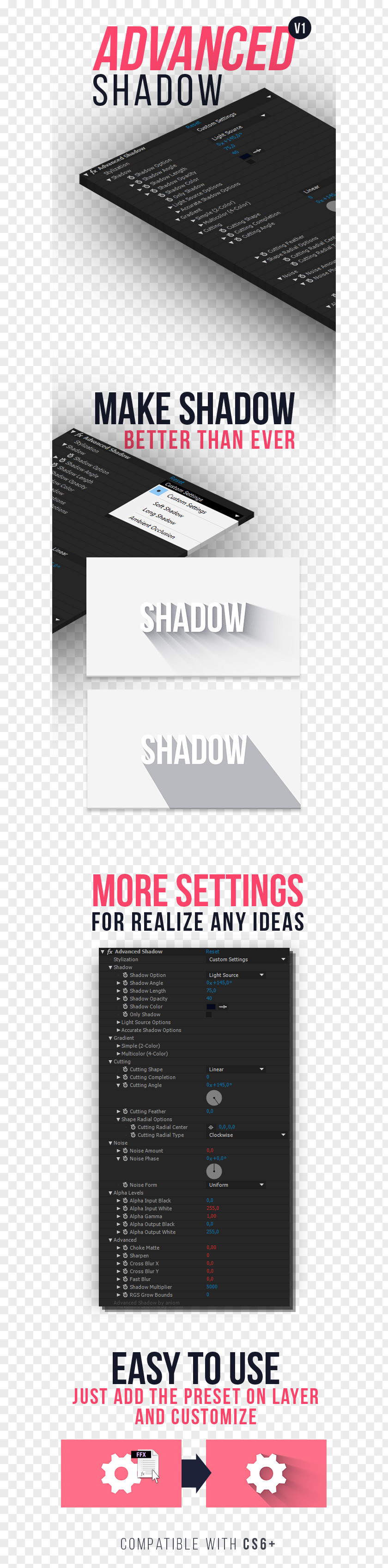Light Adobe After Effects Shadow Plug-in MacOS PNG
