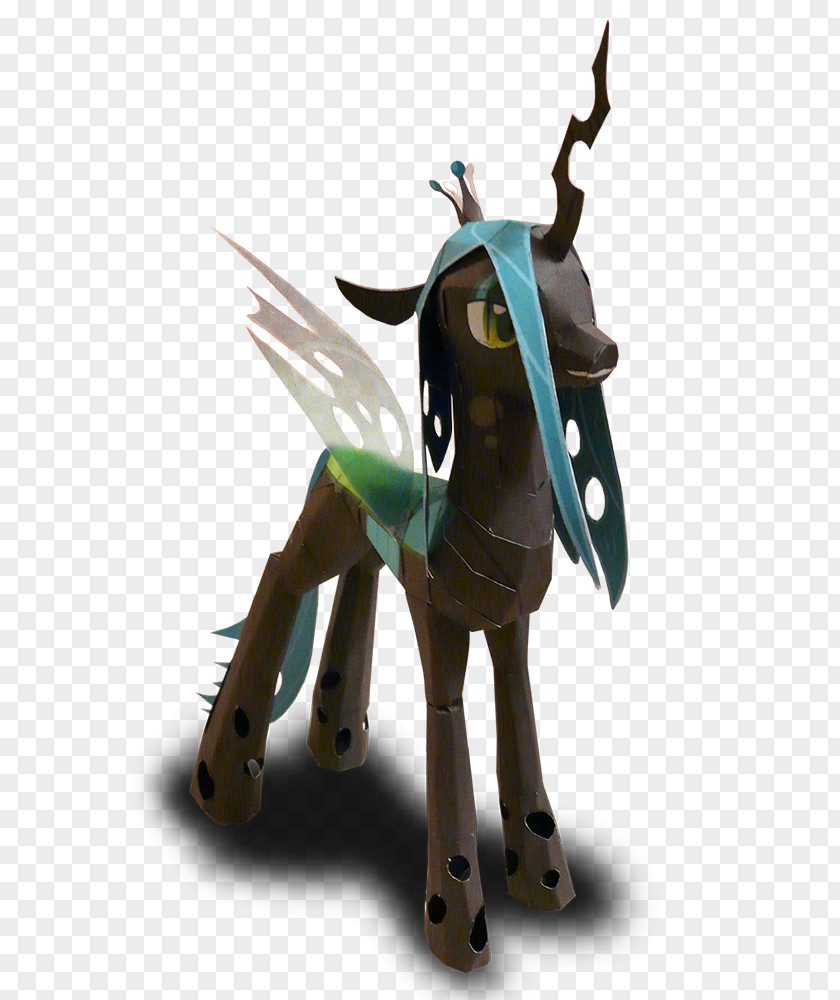 Paper Craft Pony Model Princess Luna Queen Chrysalis PNG