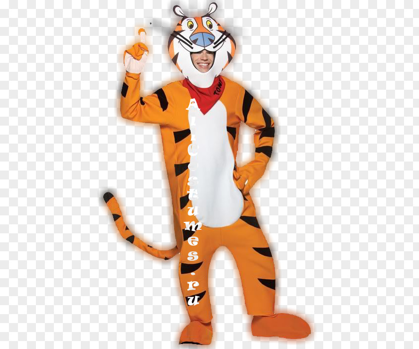 Halloween Frosted Flakes Tony The Tiger Costume Breakfast Cereal PNG