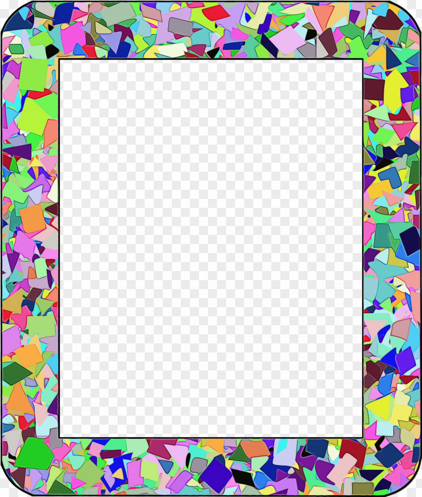 Picture Frame Rectangle Background Yellow PNG