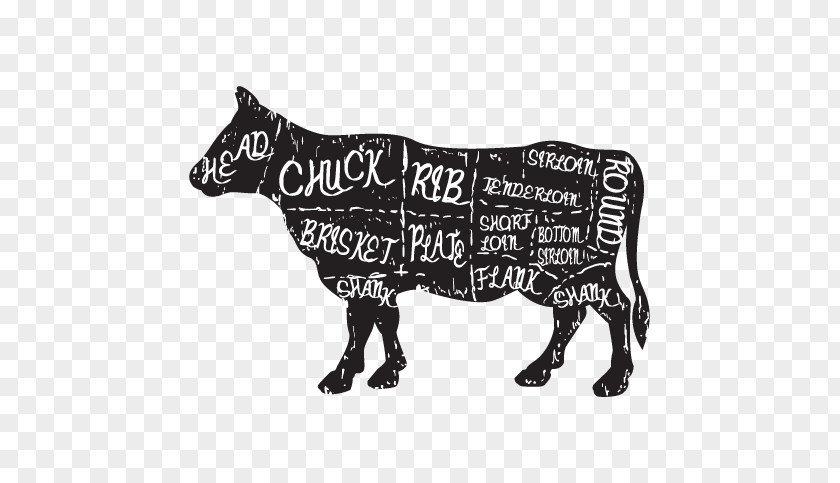 Meat Ox Beef Vector Graphics Drager Farms PNG