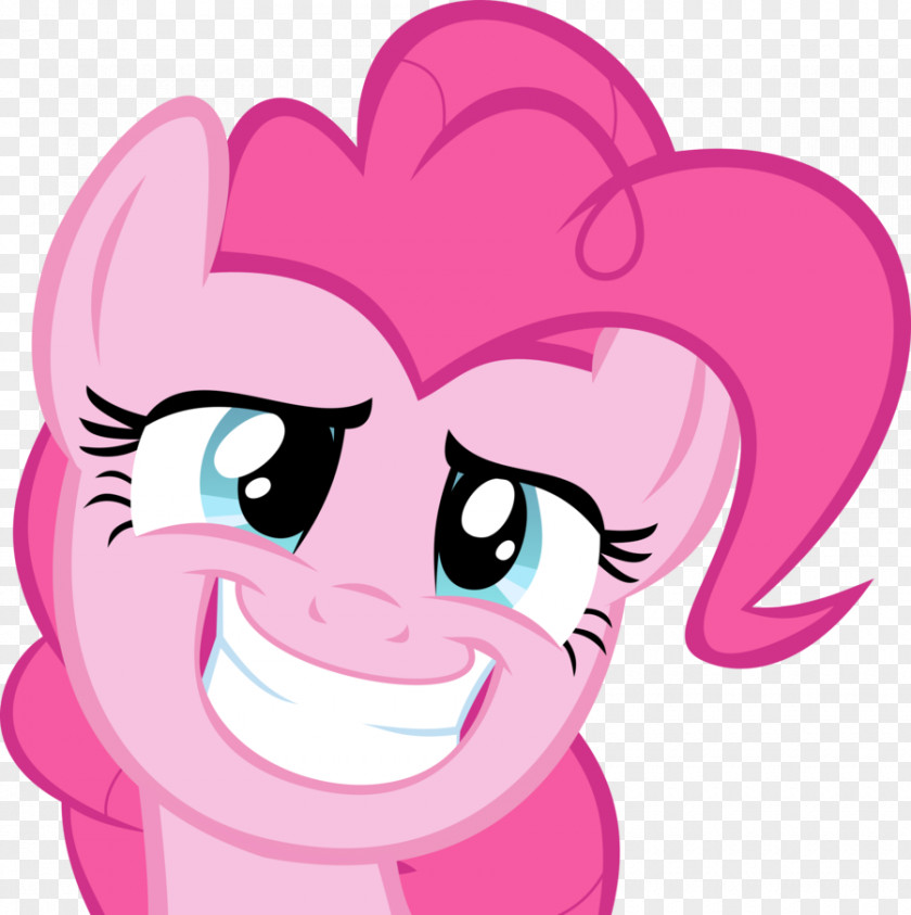 Pie Vector Pinkie Pony Smile PNG