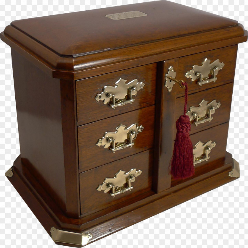 Box Cigar Humidor Antique PNG