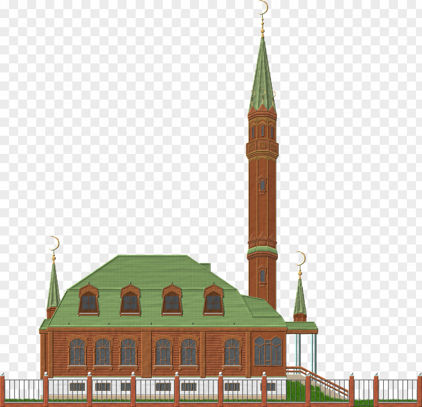 Islam Qolşärif Mosque Wooden Minaret PNG