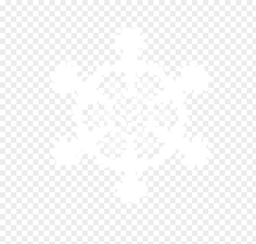 Snowflake White Black Angle Pattern PNG
