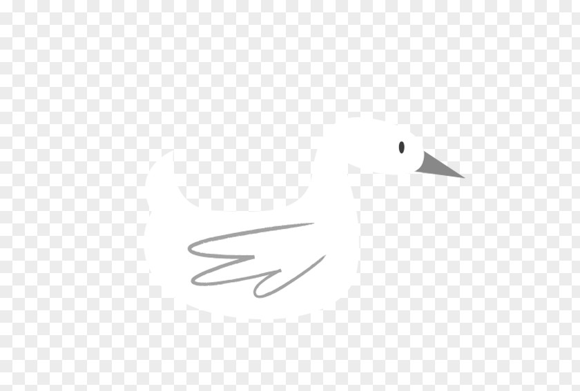 Goose Duck Paper Beak White Feather PNG