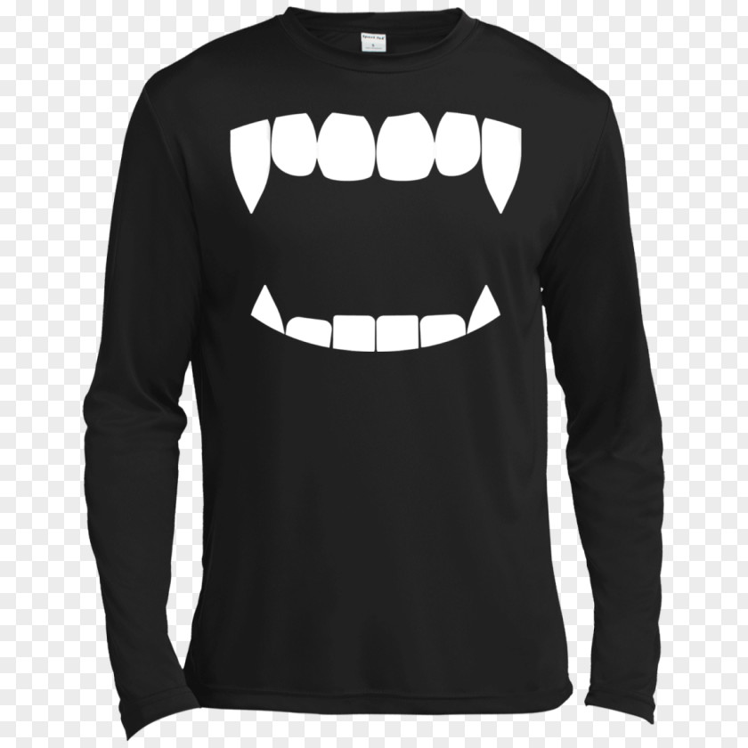 Vampire Fang Long-sleeved T-shirt Hoodie PNG