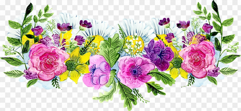 Watercolor Painting Drawing Flower Image Editing PNG