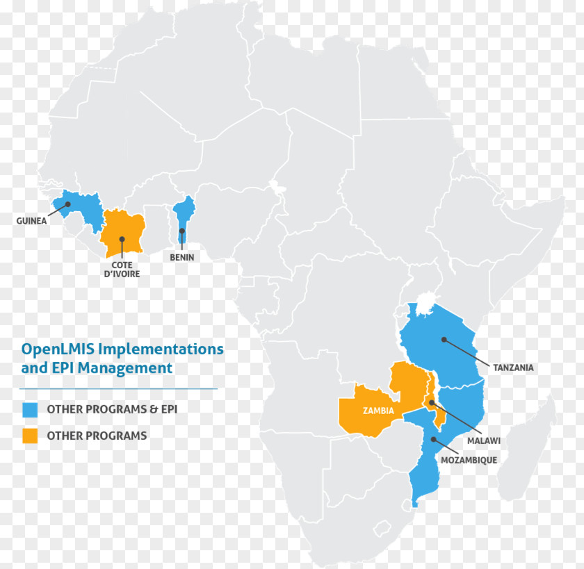 Africa Ecoregion Water Resources Map PNG