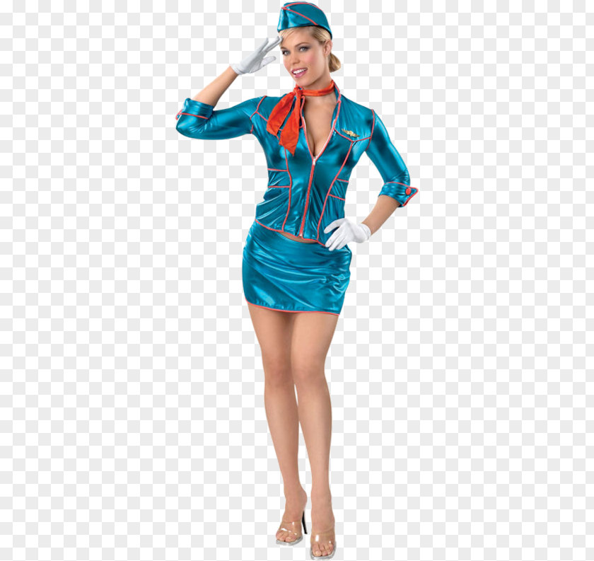 Dress Flight Attendant Costume Party Halloween Airline PNG