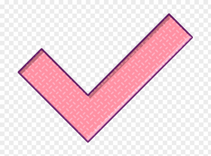 Heart Pink Check Icon PNG