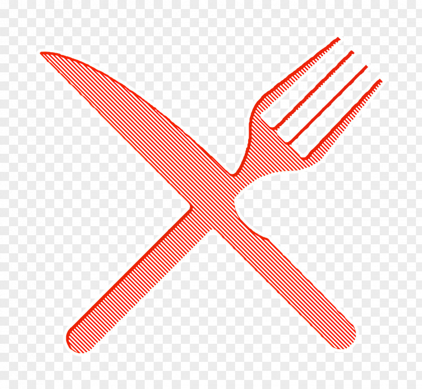 Kitchen Icon Interface Fork And Knife In Cross PNG