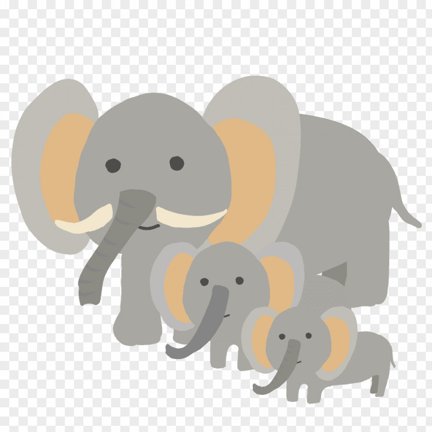 Elephant Indian African Bush Clip Art PNG