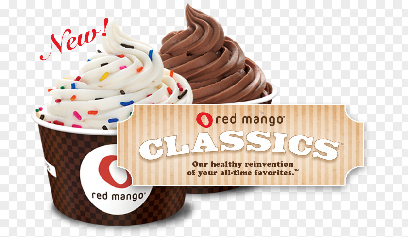 Frozen Yogurt Mango Ice Cream Cupcake Chocolate Spread Buttercream PNG
