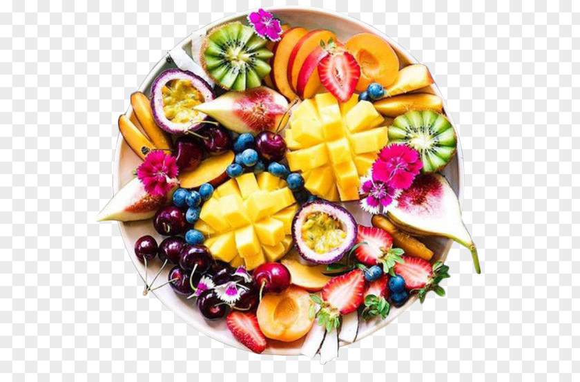 Junk Food Fruit Salad Platter Dessert PNG