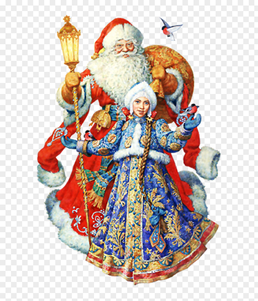 Santa Claus Ded Moroz Snegurochka New Year Grandfather PNG