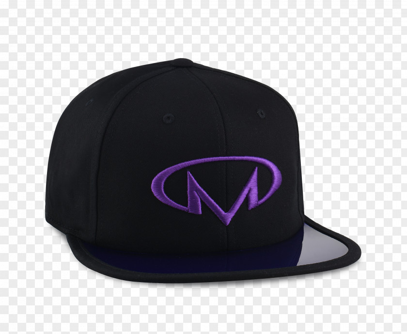 Snapback Baseball Cap Black Purple Violet PNG