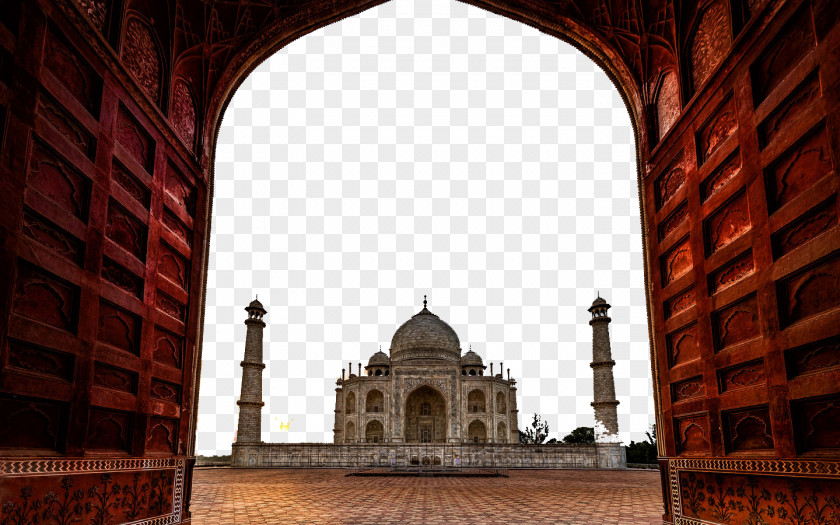 Taj Mahal, India Building Six Mahal New7Wonders Of The World High-definition Television Display Resolution Wallpaper PNG