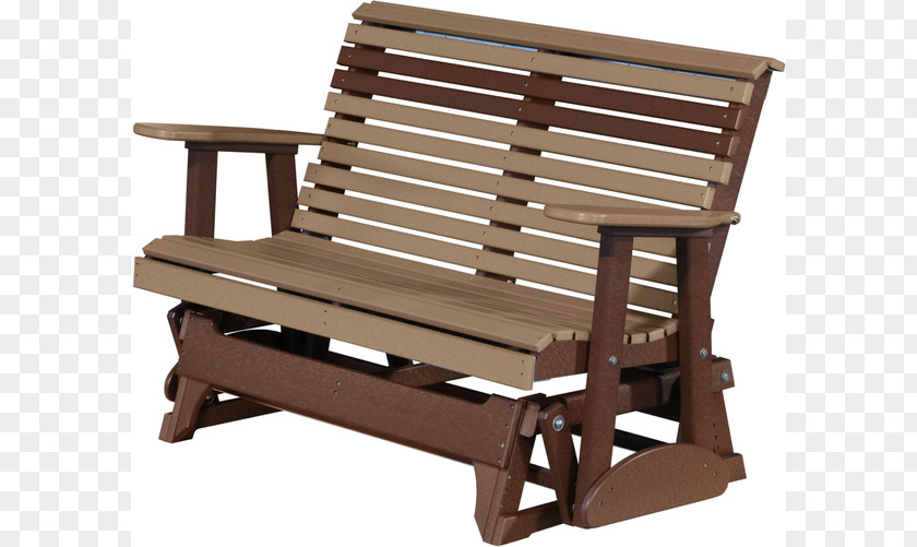 Wood Swing Bench Glider Rocking Chairs Furniture PNG