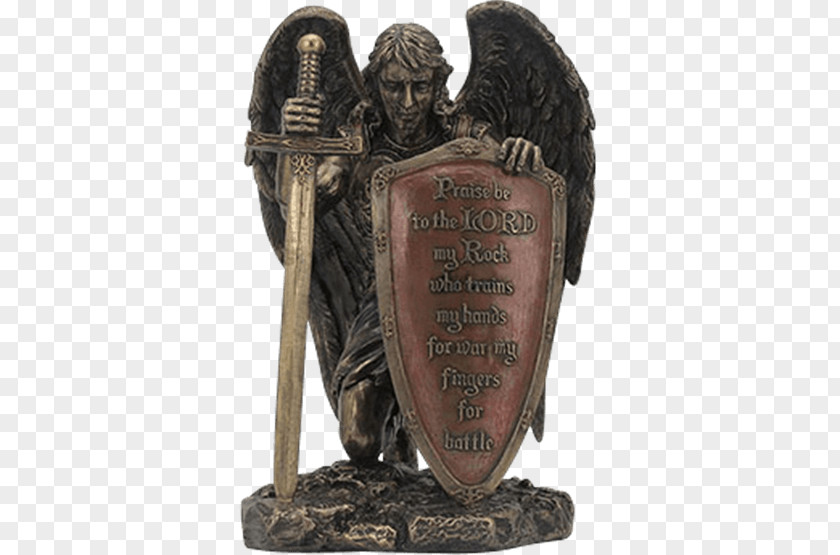 Angel Michael Gabriel Bronze Sculpture Statue PNG