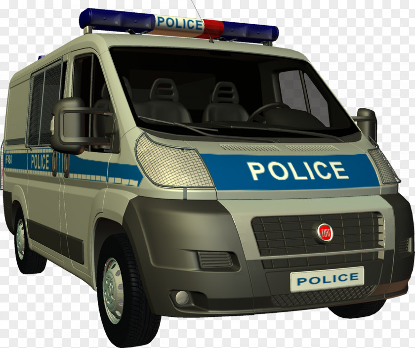 Car Police Van Painting PNG