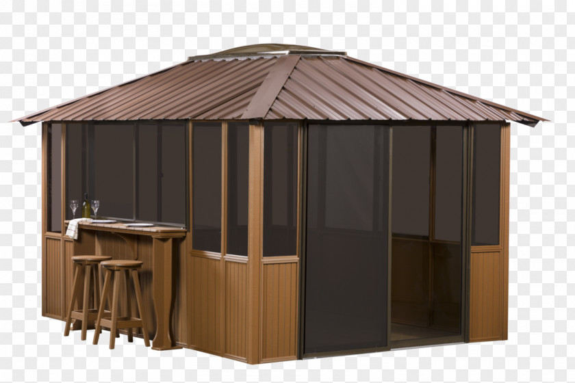 Gazebo Roof Hot Tub Shade Backyard PNG