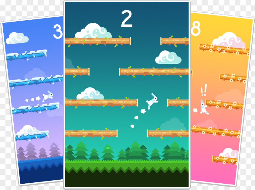 Jumping Bunny App Store Game Dunk Line Knife Hit Apple PNG